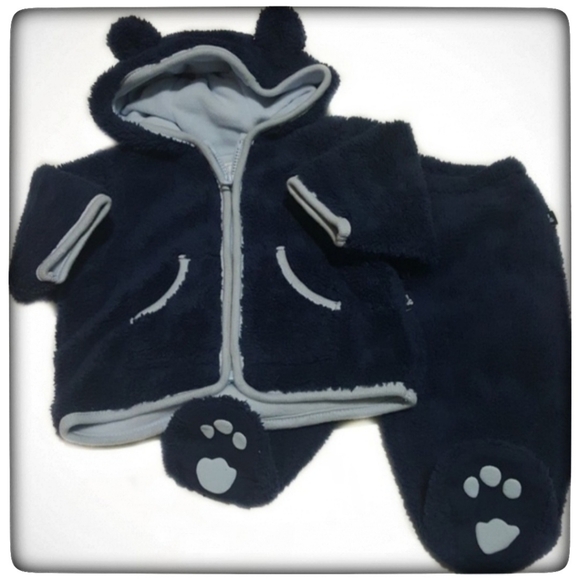 GAP Other - GAP Navy Blue Fleece Baby 2 Piece Winter Set 0-3M